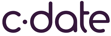 C-Date home, Online Dating Site, Company Name Logo